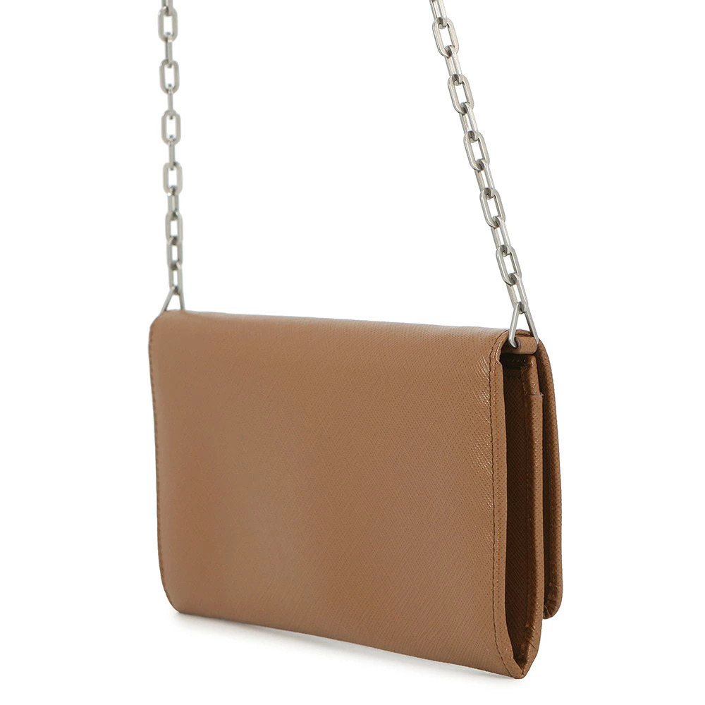Prada Wallet Chain Saffiano Black
